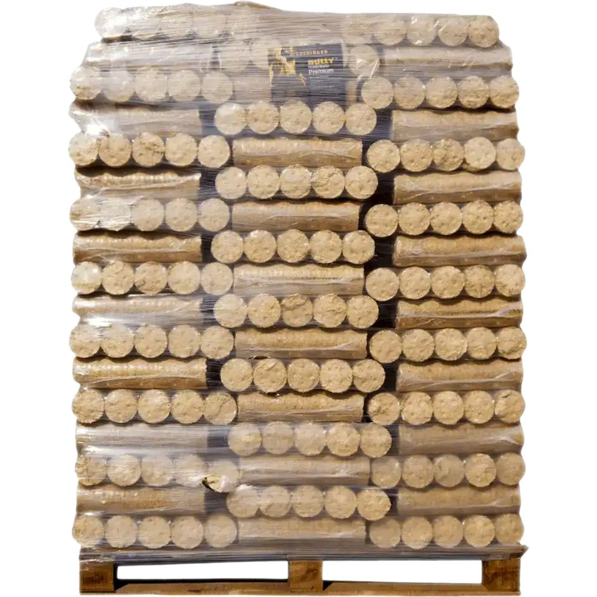 Palette de bûches densifiées cylindriques 100 % feuillus