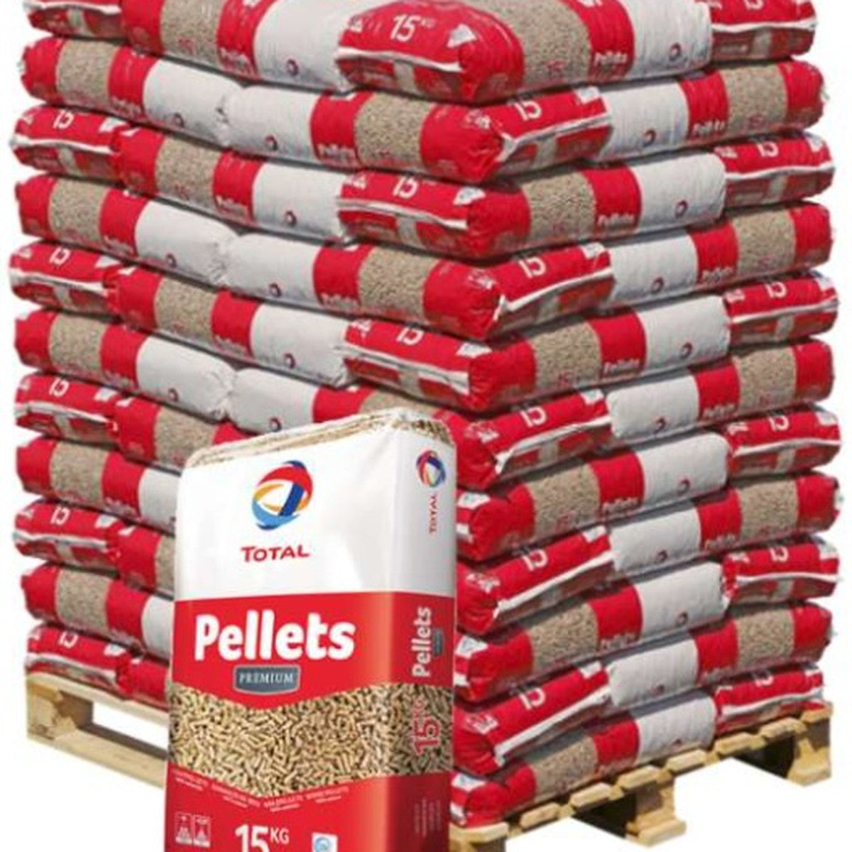 Palette de granulés de bois TOTAL Premium