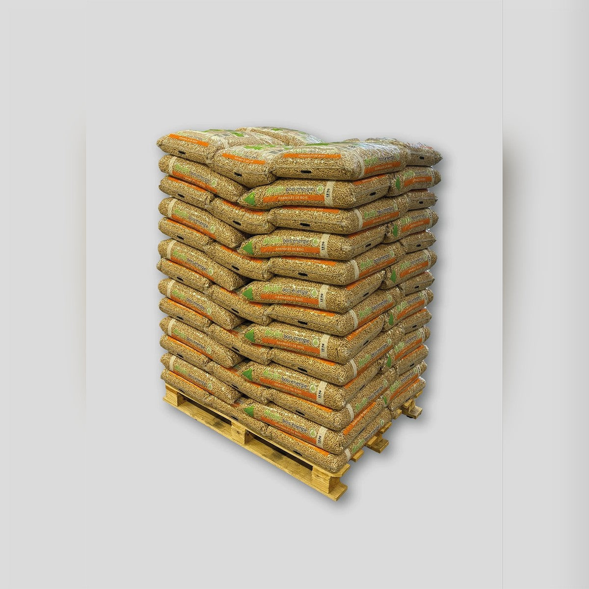 Palette de granulés de bois Moulin